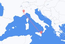 Flights from Cuneo, Italy to Catania, Italy