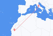 Vluchten van Atar, Mauritanië naar Rome, Italië