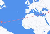 Flights from Saint Kitts to Şırnak