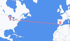 Flyreiser fra Milwaukee, USA til Malaga, Spania
