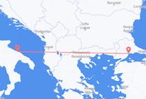 Flights from Tekirdağ, Turkey to Bari, Italy