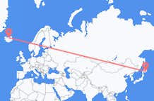 Flyreiser fra Kushiro, Japan til Akureyri, Island