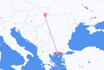 Loty z Debreczyn, Węgry do Lemnos, Grecja