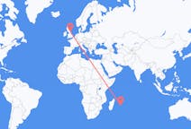 Flyreiser fra Mauritius, til Durham