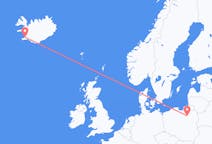 Flights from Reykjavik, Iceland to Szymany, Szczytno County, Poland