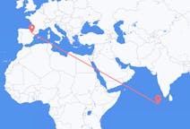 Flights from Malé to Zaragoza