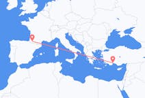 Flights from Pau, Pyrénées-Atlantiques, France to Antalya, Turkey