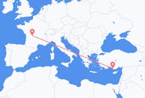 Loty z Limoges, Francja z Gazipaşa, Turcja