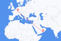 Loty z Salala w Omanie do Strasburga we Francji