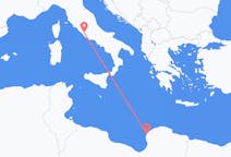 从班加西飞往罗马的航班