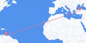 Flights from Venezuela to Turkey