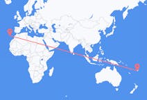Flyg från Nadi, Fiji till Porto Santo, Portugal