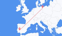 Flights from Badajoz, Spain to Szczecin, Poland