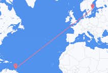 Flyrejser fra St George's, Grenada til Stockholm, Sverige