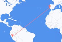 出发地 秘鲁出发地 瓦努科目的地 葡萄牙里斯本的航班