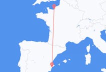 Flights from Deauville, France to Alicante, Spain