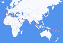 Flyreiser fra Emae, Vanuatu til Madrid, Spania