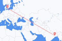 印度出发地 杜爾加布爾飞往印度目的地 哥本哈根的航班