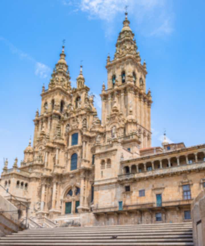 Flyg från Handan till Santiago de Compostela (regionhuvudort)