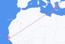 Flyreiser fra Ziguinchor, Senegal til Plaka, Hellas