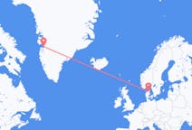 Flights from Aalborg, Denmark to Qasigiannguit, Greenland