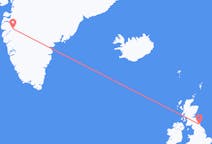 Flyg från Kangerlussuaq till Newcastle upon Tyne