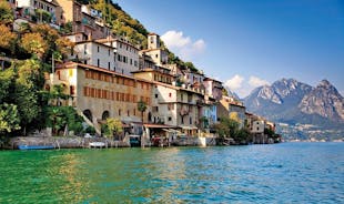 Balade guidée de Lugano au Gandria dont la région de Lugano a fait la publicité – Retour en bateau 