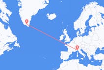 Flyreiser fra Genova, Italia til Narsarsuaq, Grønland