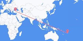 Flights from Fiji to Turkey