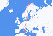 Flyg från Tunis, Tunisien till Tromsö, Norge
