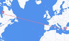 Flyreiser fra Kuujjuarapik, Canada til Kos, Hellas