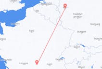 Flyrejser fra Clermont-Ferrand til Köln