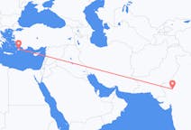 Flyg från Jodhpur, Indien till Rhodes, England, Grekland