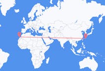Flyreiser fra Okinawa, Japan, til Lanzarote, Japan