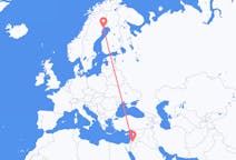 Flyreiser fra Amman, Jordan til Luleå, Sverige