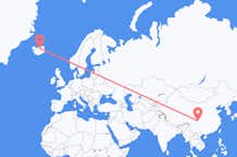 Flüge von Chengdu, China nach Akureyri, Island
