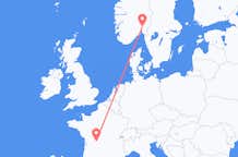 Flyg från Limoges, Frankrike till Oslo, Norge