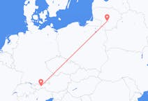Loty z Kowno, Litwa do Innsbrucku, Austria