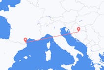Loty z Perpignan, Francja z Banja Luka, Bośnia i Hercegowina