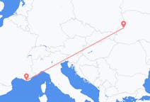 Flyg från Lviv till Toulon