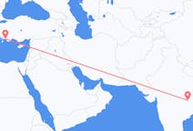 Vluchten van Raipur, India naar Dalaman, Turkije