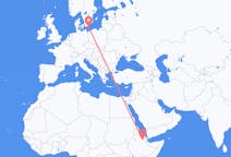 Flyreiser fra Semera, Etiopia til Bornholm, Danmark