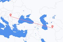Vluchten van Asjchabad, Turkmenistan naar Timișoara, Roemenië