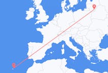 Flyreiser fra Vilnius, Litauen til Vila Baleira, Portugal