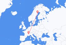 Flyreiser fra Skelleftea, Sverige til Grenoble, Frankrike