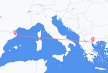 Voli da Gerona, Spagna a Salonicco, Grecia