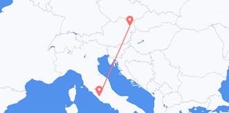 Flights from Italy to Austria
