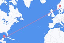 Vluchten van Cancun, Mexico naar Oslo, Noorwegen