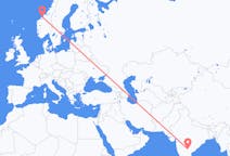 Flyreiser fra Hyderabad, til Kristiansund