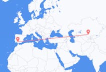 Flyreiser fra Turkistan, Kasakhstan til Sevilla, Spania